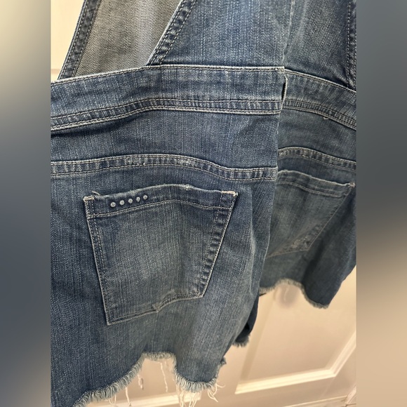 Blank NYC Denim Overall Shorts Blue 31 NWT - Picture 6 of 8